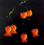 Öl, Kirsche, Obst, Silvia Bartsch, Malerin